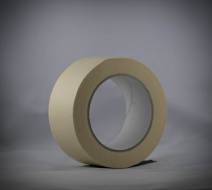 Flachkrepp-Klebeband hitzebeständig bis 60°C.